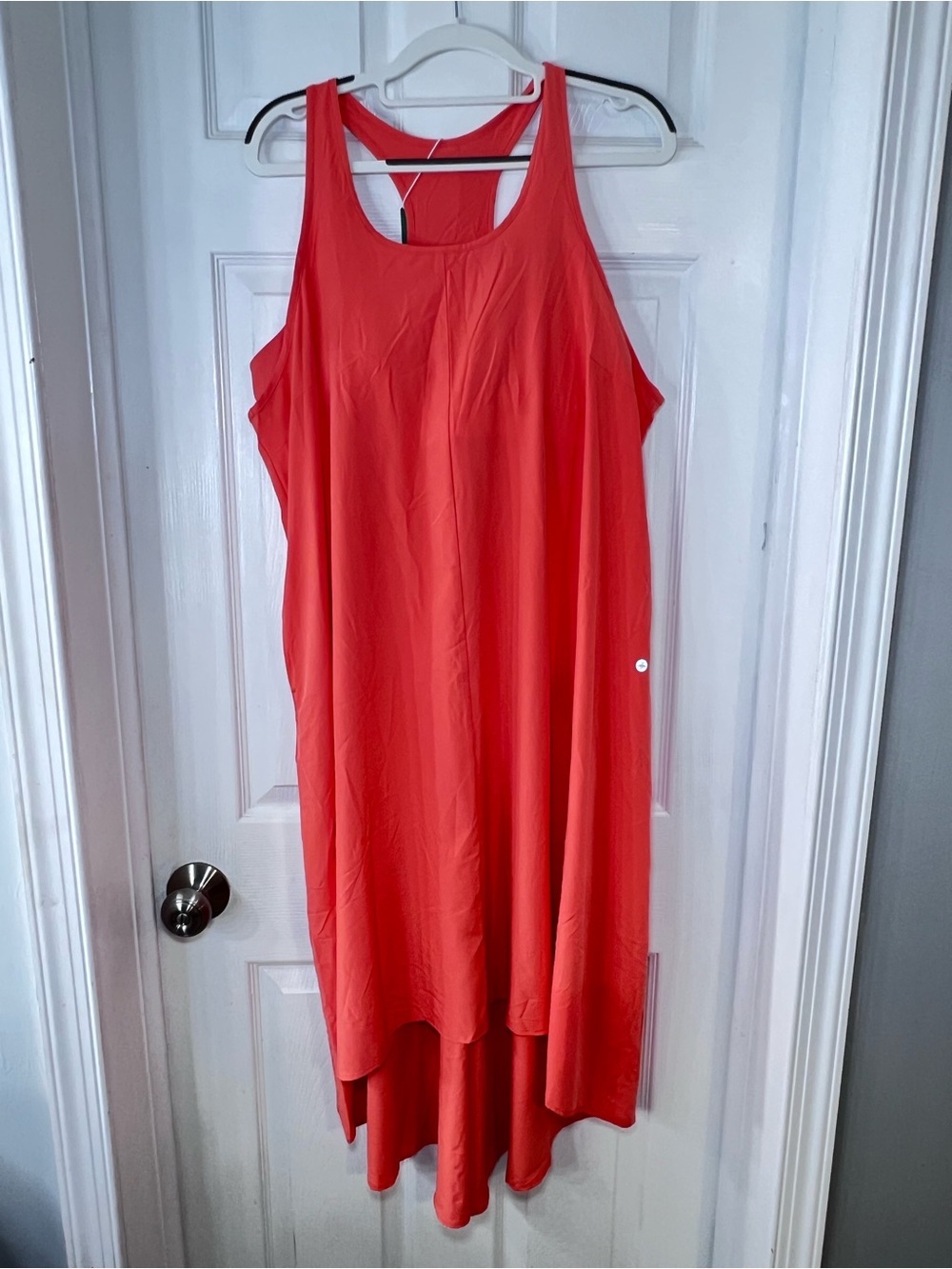 Halara Women's Sleeveless High-Low Dress - Coral Size Large NWT.